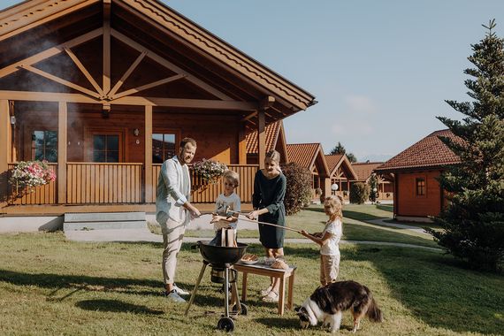 barbecue in the chalet village